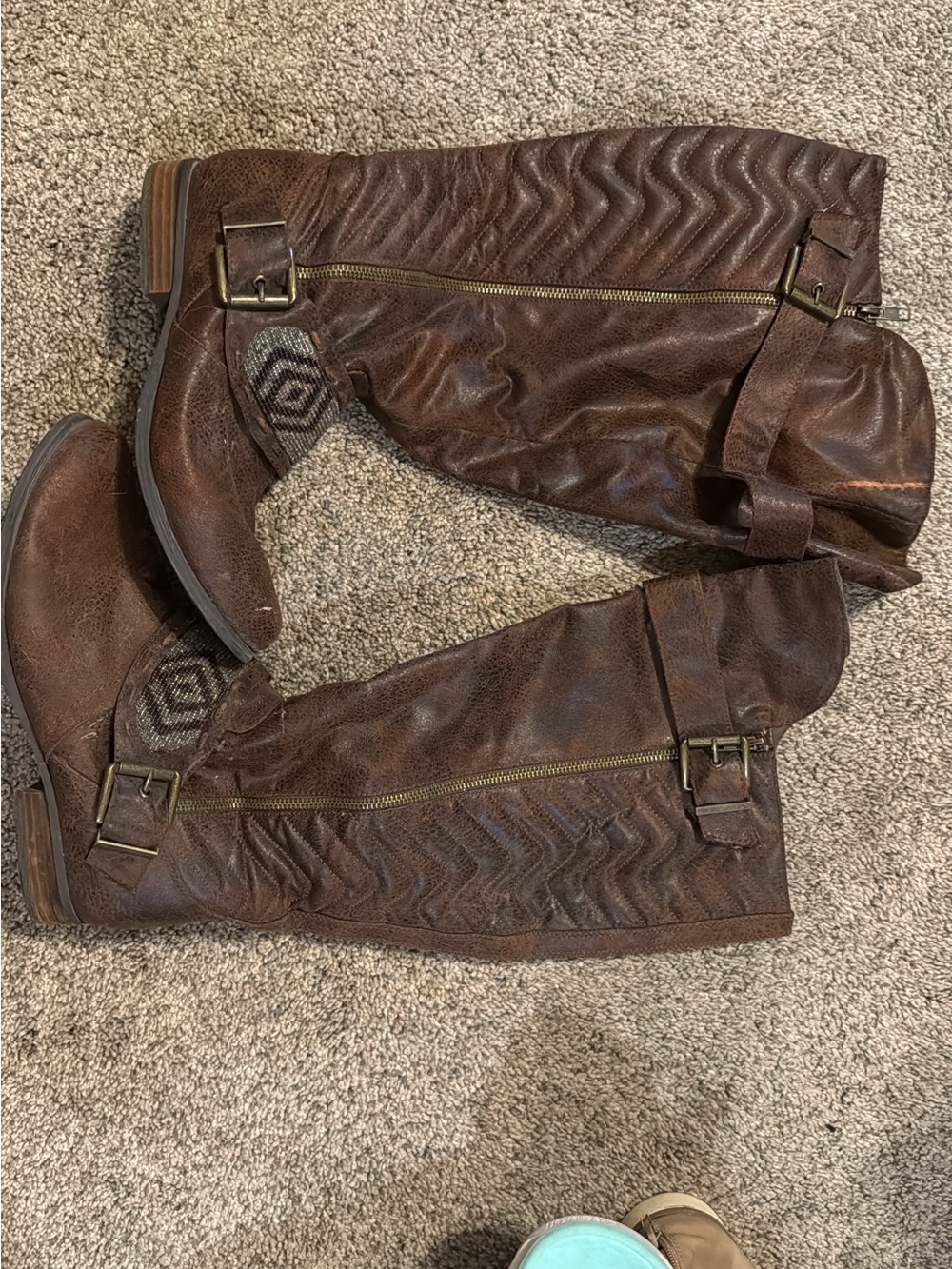 Maurices Brown Over-the-Knee Buckle Riding Boots
